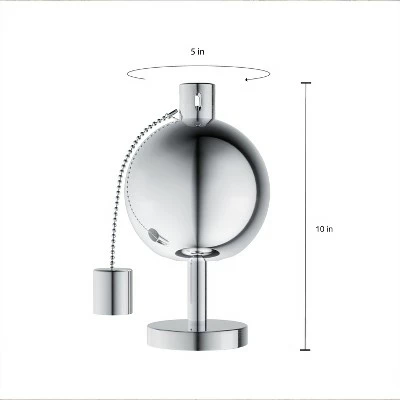 Nature Spring 10" Tabletop Torch Lamp With Stainless Steel Citronella Canister and Fiberglass Wick 3 Nature Spring 10" Tabletop Torch Lamp With Stainless Steel Citronella Canister and Fiberglass Wick