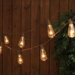 Sterling 10ct Patio String Lights - Brown Wire
