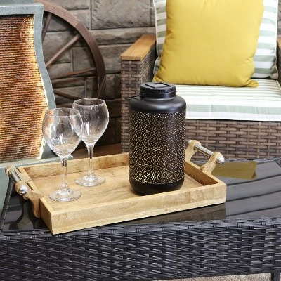 Sunnydaze Decor Sunnydaze Outdoor Almagra Decorative Jar Solar LED Lantern with Warm White String Lights - 10" - Bronze 6 Sunnydaze Decor Sunnydaze Outdoor Almagra Decorative Jar Solar LED Lantern with Warm White String Lights - 10" - Bronze - Image 4