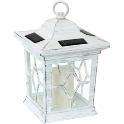 Sunnydaze Decor Sunnydaze Outdoor Lucien Hanging Tabletop Solar LED Rustic Farmhouse Decorative Candle Lantern - 9" - White - 4pk 18 Sunnydaze Decor Sunnydaze Outdoor Lucien Hanging Tabletop Solar LED Rustic Farmhouse Decorative Candle Lantern - 9" - White - 4pk -Outdoor Lighting Sales Shop unnamed file 927