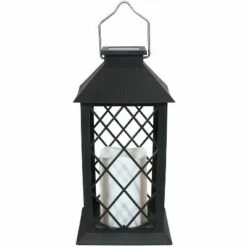 Sunnydaze Decor Sunnydaze Outdoor Concord Hanging Tabletop Solar LED Rustic Farmhouse Decorative Candle Lantern - 11" - Black - 2pk 12 Sunnydaze Decor Sunnydaze Outdoor Concord Hanging Tabletop Solar LED Rustic Farmhouse Decorative Candle Lantern - 11" - Black - 2pk -Outdoor Lighting Sales Shop unnamed file 964