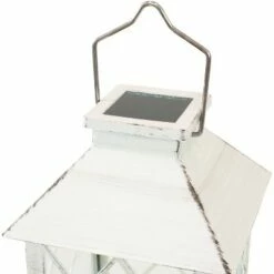 Sunnydaze Decor Sunnydaze Outdoor Concord Hanging Tabletop Solar LED Rustic Farmhouse Decorative Candle Lantern - 11" - White 9 Sunnydaze Decor Sunnydaze Outdoor Concord Hanging Tabletop Solar LED Rustic Farmhouse Decorative Candle Lantern - 11" - White -Outdoor Lighting Sales Shop unnamed file 984
